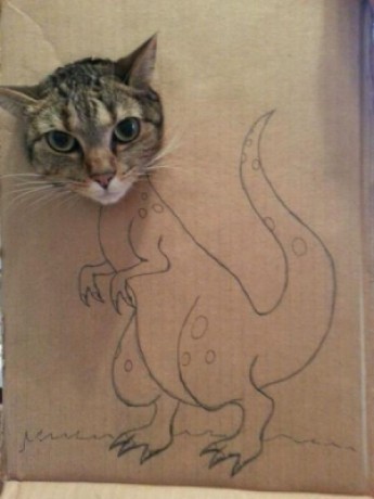 Kočka nebo dinosaur